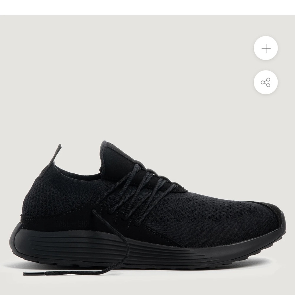 NIB Lane Eight Trainer AD 1 - Recycled Materials. Carbon Black‎ 9.5 Women/ 8Men